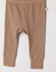 Teeny Weeny Rib Essentials Pants, Taupe product photo View 02 S
