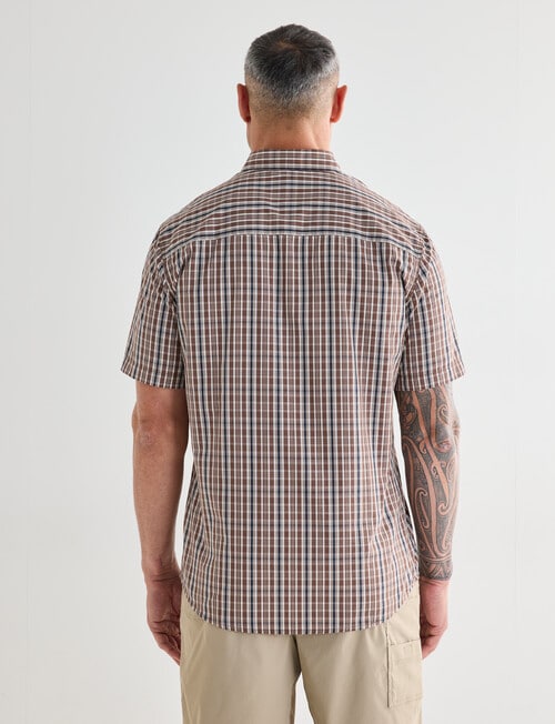 Kauri Trail Cooper Myles Short Sleeve Shirt, Brown product photo View 02 L