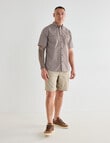 Kauri Trail Cooper Myles Short Sleeve Shirt, Brown product photo View 03 S