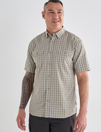 Kauri Trail Cooper Short Sleeve Shirt, Khaki product photo