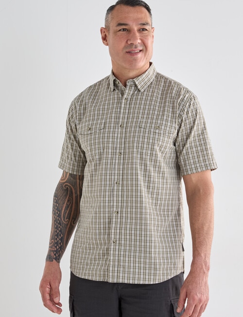Kauri Trail Cooper Short Sleeve Shirt, Khaki product photo