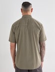 Kauri Trail Cooper Grids Short Sleeve Shirt, Khaki product photo View 02 S
