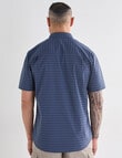 Kauri Trail Base Stretch Short Sleeve Shirt, Denim Blue product photo View 02 S