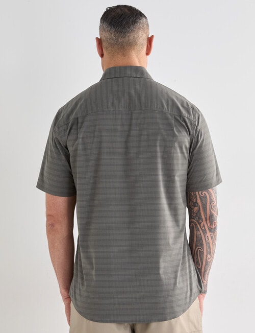 Kauri Trail Base Stretch Short Sleeve Shirt, Khaki product photo View 02 L