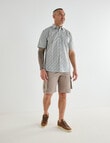 Kauri Trail Lawn Woodland Print Short Sleeve Shirt White product photo View 03 S