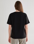 Mineral Boxy Short Sleeve Tee, Black product photo View 02 S