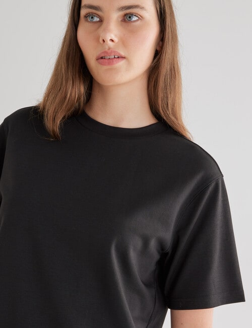 Mineral Boxy Short Sleeve Tee, Black product photo View 04 L