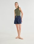 Mineral Hazel Rib Tank Top, Khaki product photo View 03 S