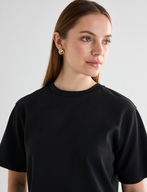 Mineral Boxy Short Sleeve Tee, Black product photo View 04 L