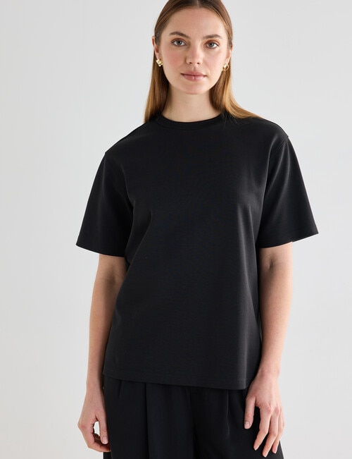 Mineral Boxy Short Sleeve Tee, Black product photo View 05 L