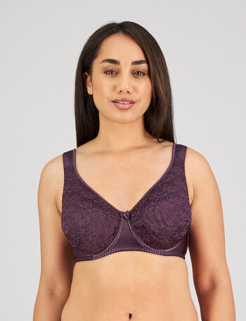 Fayreform Charlotte Underwire Bra, Plum, C-G product photo