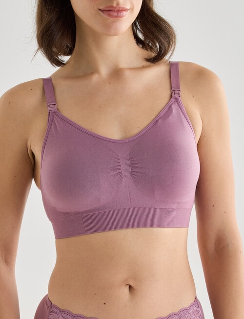 Lyric Maternity Seamfree Bra, Violet, 8-22 product photo