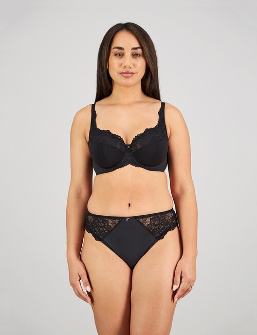 Fayreform Laurel Underwire Bra, Black, C-G product photo View 04 L