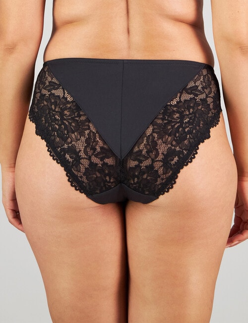 Fayreform Laurel High Cut Brief, Black product photo View 02 L