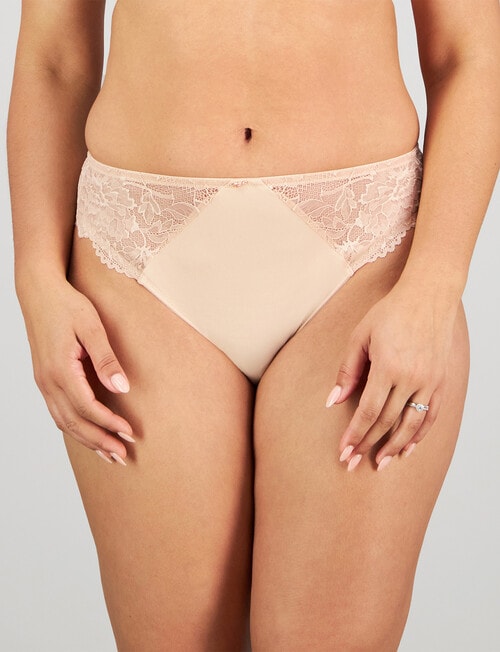 Fayreform Laurel High Cut Brief, Latte product photo