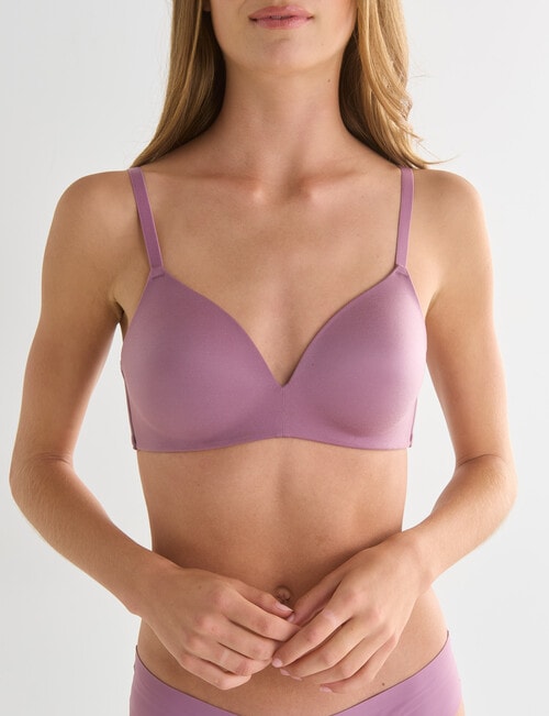 Lyric Wirefree Bra, Violet, A-D product photo