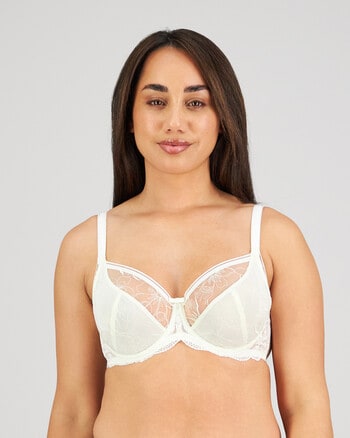 Fayreform Dreamscape Underwire Bra, Egret, DD-J, Size 18H product photo