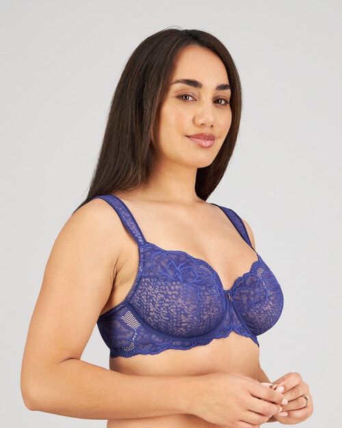 Fayreform Midnight Express Underwire Bra, Blue Ribbon, C-G product photo View 03 L