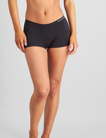 Bendon Simply Seamless Shorty Brief, Black product photo