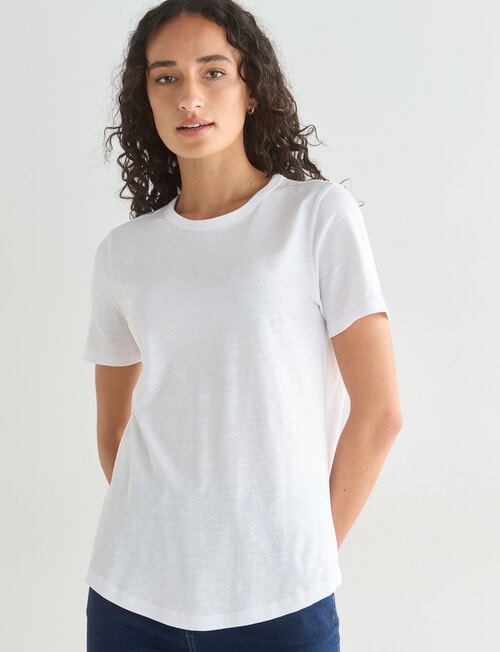 Zest Organic Cotton Short Sleeve Tee, White product photo
