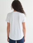 Zest Organic Cotton Short Sleeve Tee, White product photo View 02 S