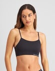 Bendon Simply Seamless Crop Top Bra, Black product photo