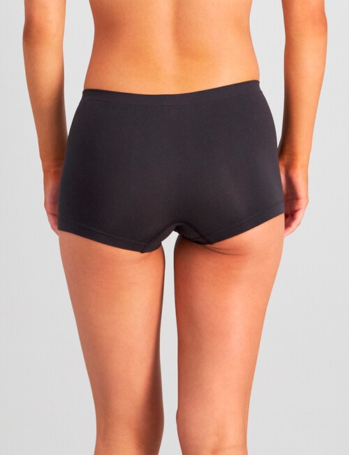 Bendon Simply Seamless Shorty Brief, Black product photo View 02 L
