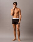 Calvin Klein Cotton Stretch Engineered Trunk, 3-Pack, Indigo, Melon & Blue Waistbands product photo View 04 S