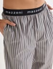 Mazzoni Stripe Woven Sleep Pants, Navy & Sand product photo View 04 S