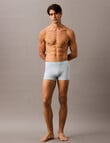 Calvin Klein Cotton Stretch Low Rise Engineered Trunk, 3-Pack, Ash, Indigo & Blue product photo View 02 S