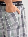 Mazzoni Check Woven Sleep Pant, Sage & Sand product photo View 06 S
