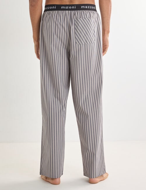 Mazzoni Stripe Woven Sleep Pants, Navy & Sand product photo View 02 L