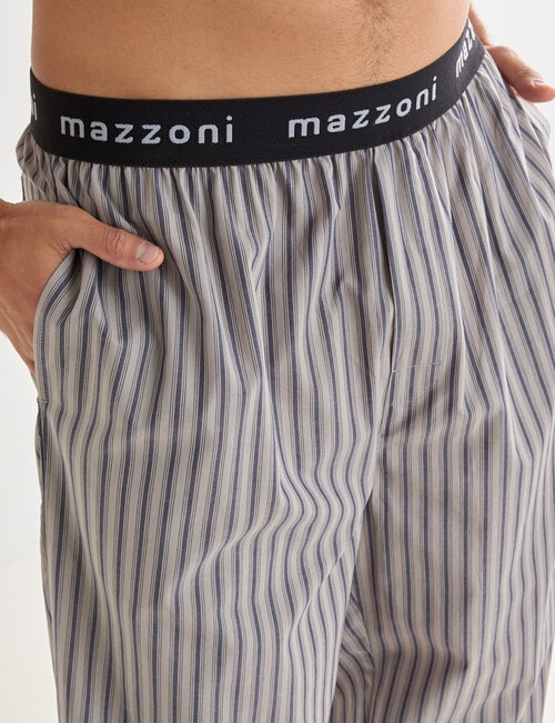 Mazzoni Stripe Woven Sleep Pants, Navy & Sand product photo View 04 L