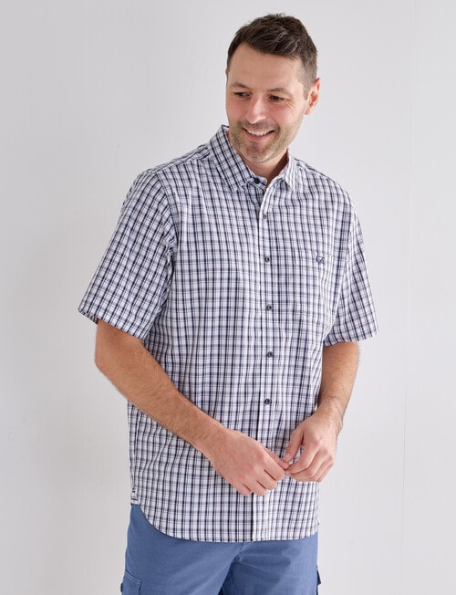 Line 7 Tobin Short Sleeve Shirt, White product photo