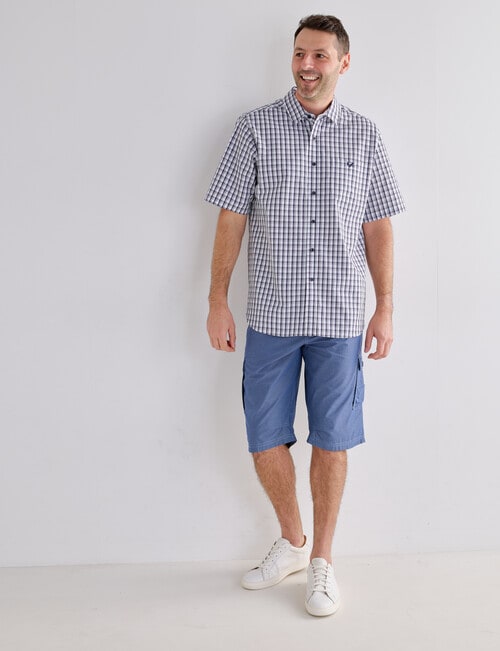 Line 7 Tobin Short Sleeve Shirt, White product photo View 03 L