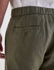 Gasoline Linen Shorts, Khaki product photo View 05 S