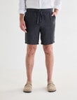 Gasoline Linen Shorts, Graphite product photo View 05 S