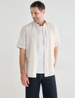 Chisel Linen Blend Short Sleeve Shirt, Sand product photo View 06 S