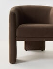LUCA Furniture Parla Fabric Chair, Espresso product photo View 05 S