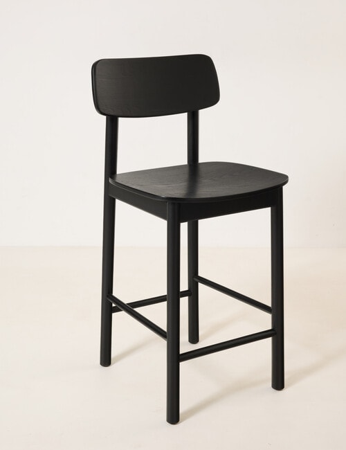 LUCA Furniture Palma Counter Stool, Black product photo
