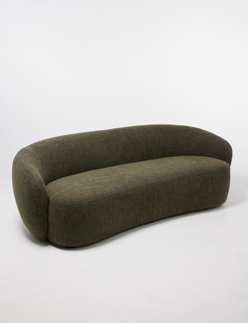 LUCA Furniture Callie Fabric 3 Seater Sofa, Green product photo