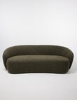LUCA Furniture Callie Fabric 3 Seater Sofa, Green product photo View 02 S