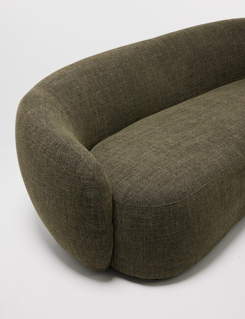 LUCA Furniture Callie Fabric 3 Seater Sofa, Green product photo View 04 L