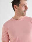 Chisel Ultimate Crew Tee, Peach Stripes product photo
