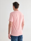 Chisel Ultimate Crew Tee, Peach Stripes product photo View 02 S
