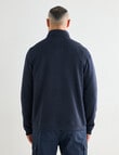 Line 7 Sean Fleece 1/4 Zip Sweatshirt, Navy product photo View 02 S