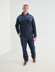 Line 7 Sean Fleece 1/4 Zip Sweatshirt, Navy product photo View 03 S