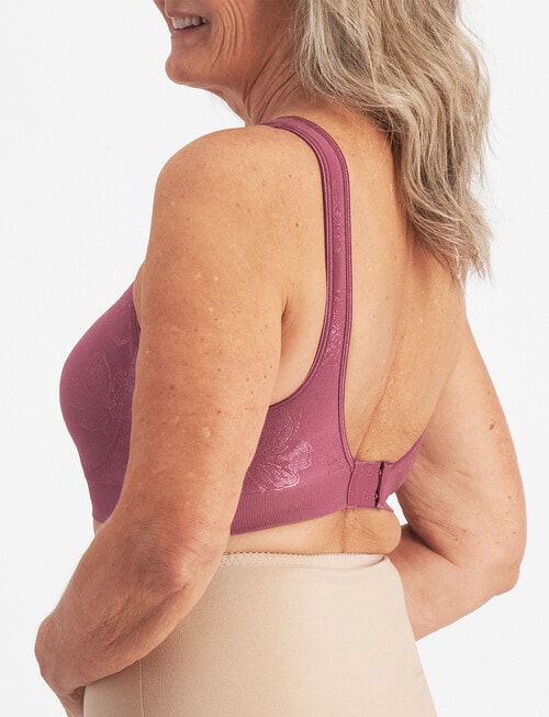 Playtex Comfort Revolution Flex Fit Floral Bra, Wild Mauve product photo View 03 L