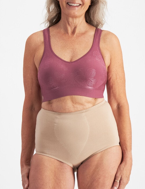 Playtex Comfort Revolution Flex Fit Floral Bra, Wild Mauve product photo View 04 L