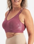 Playtex Comfort Revolution Flex Fit Floral Bra, Wild Mauve product photo View 02 S